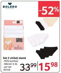 Selgros Set 3 chiloți damă Ofertă