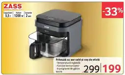 Selgros Friteuză cu aer cald și coș de sticlă Ofertă