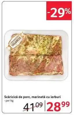 Selgros Scăricică de porc, marinată cu ierburi Ofertă