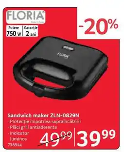Selgros Sandwich maker ZLN-0829N Ofertă