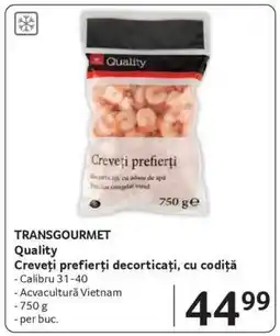 Selgros Quality Creveți prefierți decorticați cu codiță Ofertă
