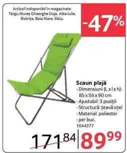 Selgros Scaun plajă Ofertă