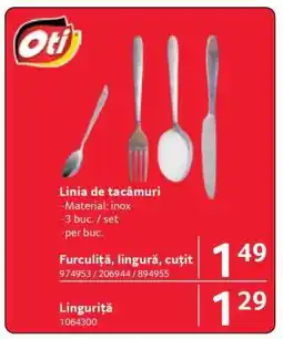 Selgros Linia de tacâmuri Ofertă