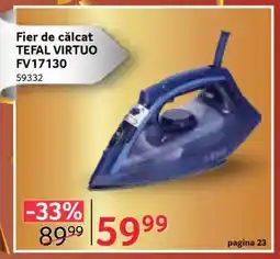 Selgros Fier de călcat TEFAL VIRTUO FV17130 Ofertă