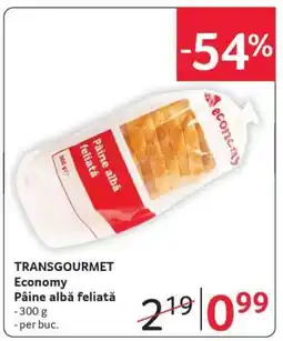 Selgros TRANSGOURMET Economy Pâine albă feliată Ofertă