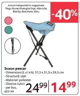 Selgros Scaun pescar Ofertă