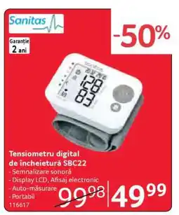 Selgros Tensiometru digital de încheietură SBC22 Ofertă