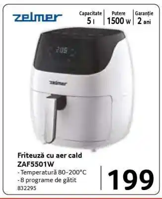 Selgros Friteuză cu aer cald ZAF5501W Ofertă