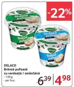 Selgros DELACO Brânză pufoasă cu verdeață / smântână Ofertă