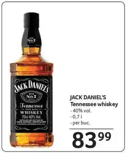 Selgros JACK DANIEL'S Tennessee whiskey Ofertă