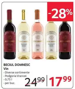 Selgros BECIUL DOMNESC Vin Ofertă