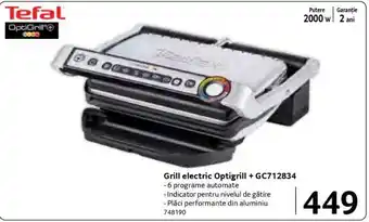 Selgros Grill electric Optigrill + GC712834 Ofertă