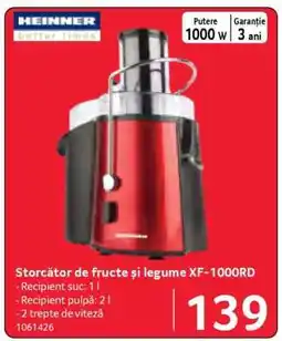 Selgros Storător de fructe și legume XF-1000RD Ofertă