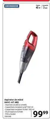 Selgros Aspirator de mână HHVC-H7.4RD Ofertă