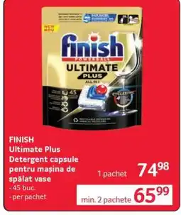Selgros FINISH Ultimate Plus Detergent capsule pentru mașina de spălat vase Ofertă