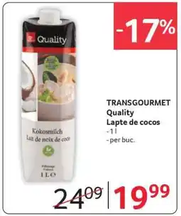 Selgros TRANSGOURMET Quality Lapte de cocos Ofertă