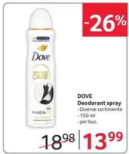 Selgros DOVE Deodorant spray Ofertă