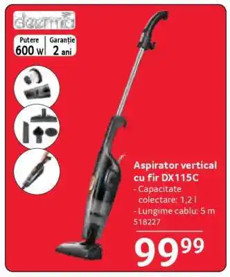 Selgros Aspirator vertical cu fir DX115C Ofertă
