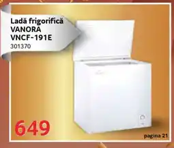 Selgros Ladă frigorifică VANORA VNCF-191E Ofertă