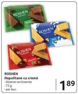 Selgros ROSHEN Napolitane cu cremă Ofertă