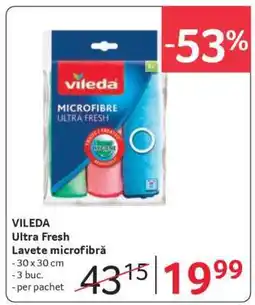 Selgros VILEDA Ultra Fresh Lavete microfibră Ofertă
