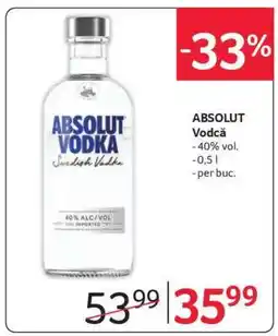 Selgros Absolut Vodcă Ofertă