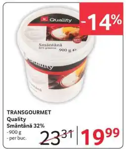 Selgros TRANSGOURMET Quality Smântână 32% Ofertă