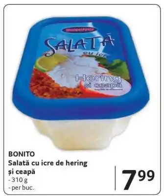 Selgros BONITO Salată cu icre de hering și ceapă Ofertă
