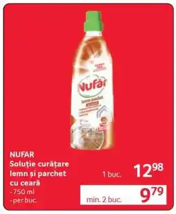 Selgros NUFĂR Soluție curățare lemn și parchet cu ceară Ofertă