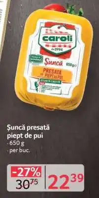 Selgros Şuncă presată piept de pui Ofertă