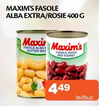 Unicarm Maxim's fasole alba extra/rosie Ofertă