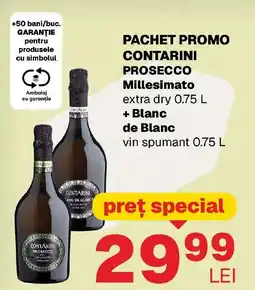 Annabella Pachet promo contarini prosecco Millesimato extra dry + Blanc de Blanc vin spumant Ofertă