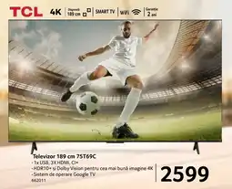 Selgros TCL Televizor 189 cm 75T69C Ofertă