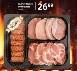 Selgros Pachet family cu file porc Ofertă