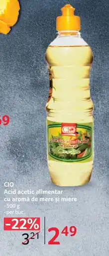 Selgros CIO Acid acetic alimentar cu aromă de mere şi miere Ofertă