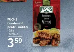 Selgros FUCHS Condiment pentru mititei Ofertă