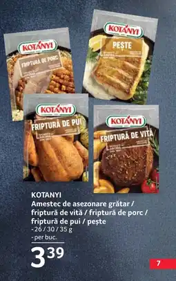 Selgros KOTANYI Amestec de asezonare grătar/ friptură de vitǎ / friptură de porc / friptură de pui / peşte Ofertă