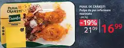 Selgros PUIUL DE CRĂIEȘTI Pulpe de pui inferioare marinate Ofertă