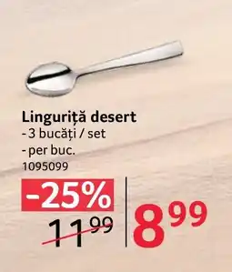 Selgros Linguriţă desert Ofertă