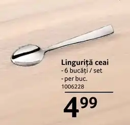 Selgros Linguriţă ceai Ofertă