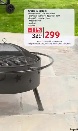 Selgros Grătar cu cărbuni Ofertă