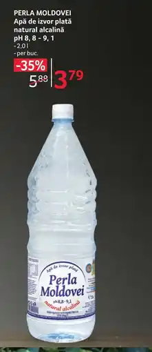 Selgros PERLA MOLDOVEI Apă de izvor plată natural alcalinǎ pH 8,8-9, 1 Ofertă