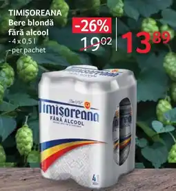 Selgros TIMIȘOREANA Bere blondă fără alcool Ofertă