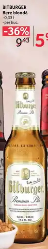 Selgros BITBURGER Bere blondǎ Ofertă