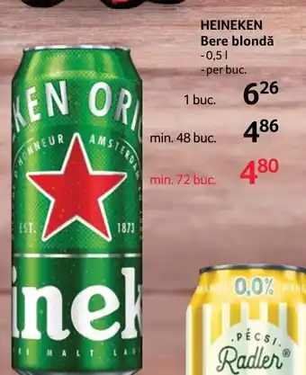 Selgros HEINEKEN Bere blondǎ Ofertă