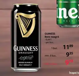 Selgros GUINESS Bere neagră Ofertă