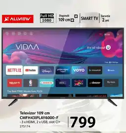 Selgros Televizor 109 cm CMFH431PLAY6000-F Ofertă
