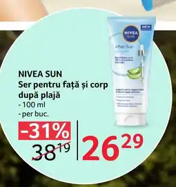 Selgros NIVEA SUN Ser pentru față și corp după plajă Ofertă