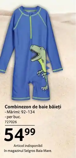Selgros Combinezon de baie băieți Ofertă
