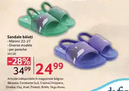 Selgros Sandale băieți Ofertă